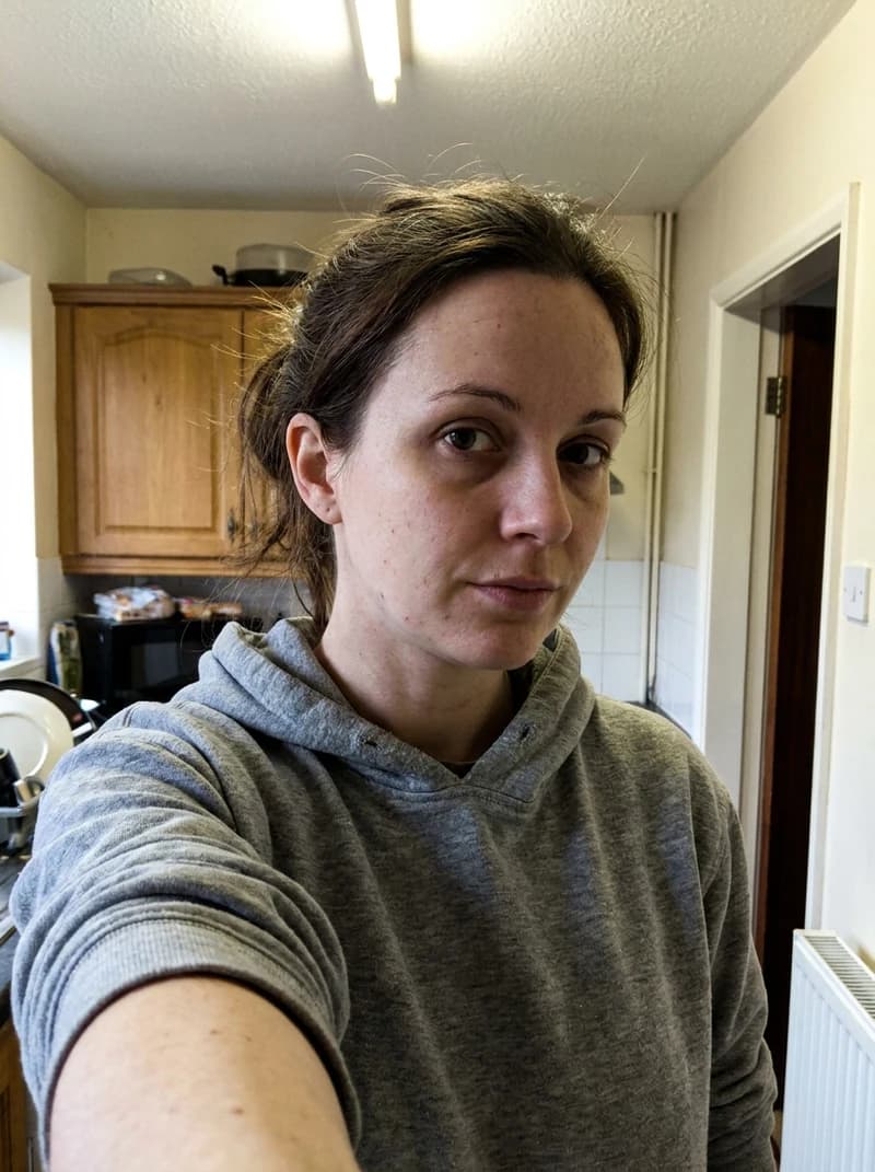 LinkedIn portrét — selfie před úpravou